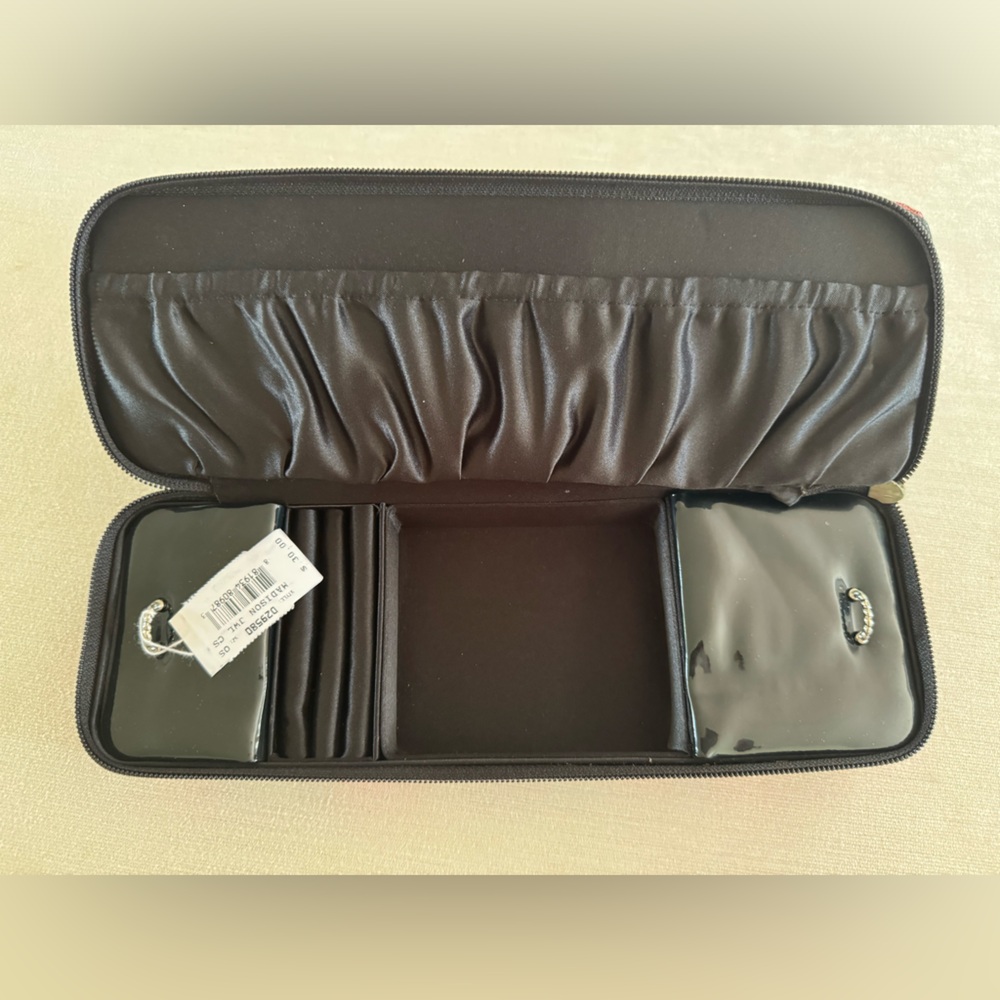 BRIGHTON Madison floral coated canvas, zip jewelry box. NWT - Picture 5 of 10